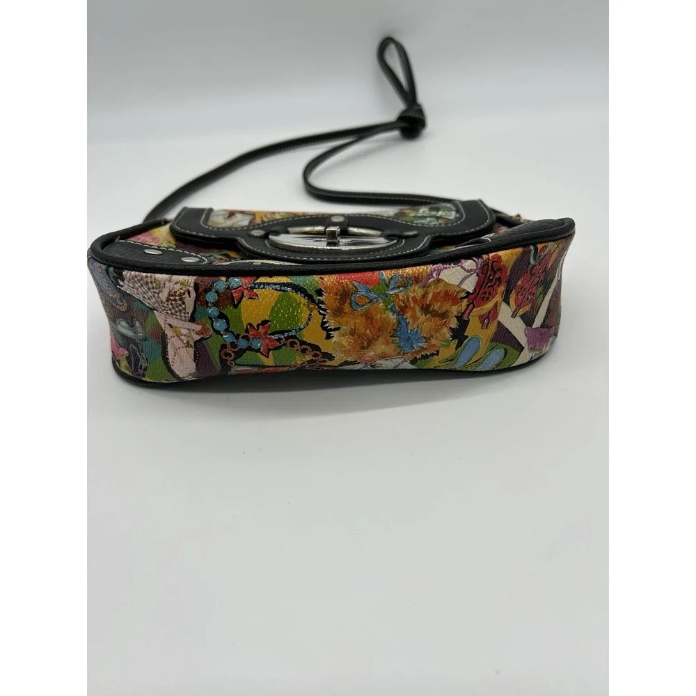 Vtg Y2K Sydney Love City Edition‎ Diva Graphic Print Crossbody Shoulder Bag EUC